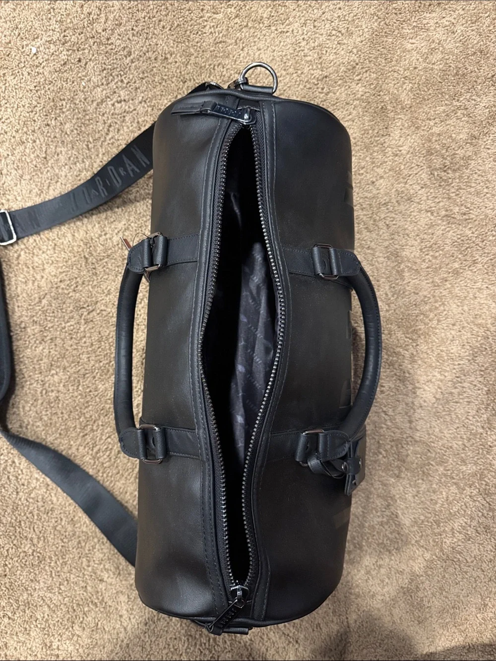 Black Jordan Duffel Bag